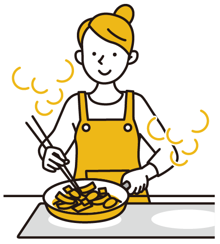 チキンチキンごぼうイメージイラスト