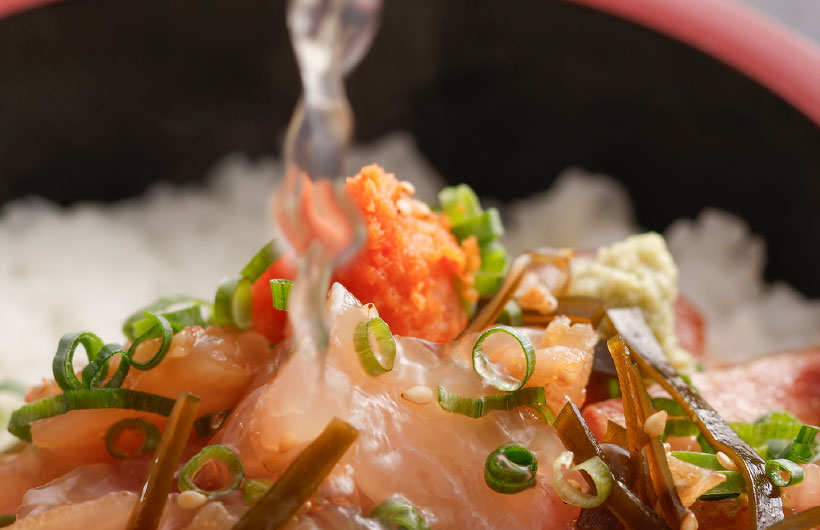 回転寿司 たかくら/長州海鮮まぶし/長州まかない丼茶漬け