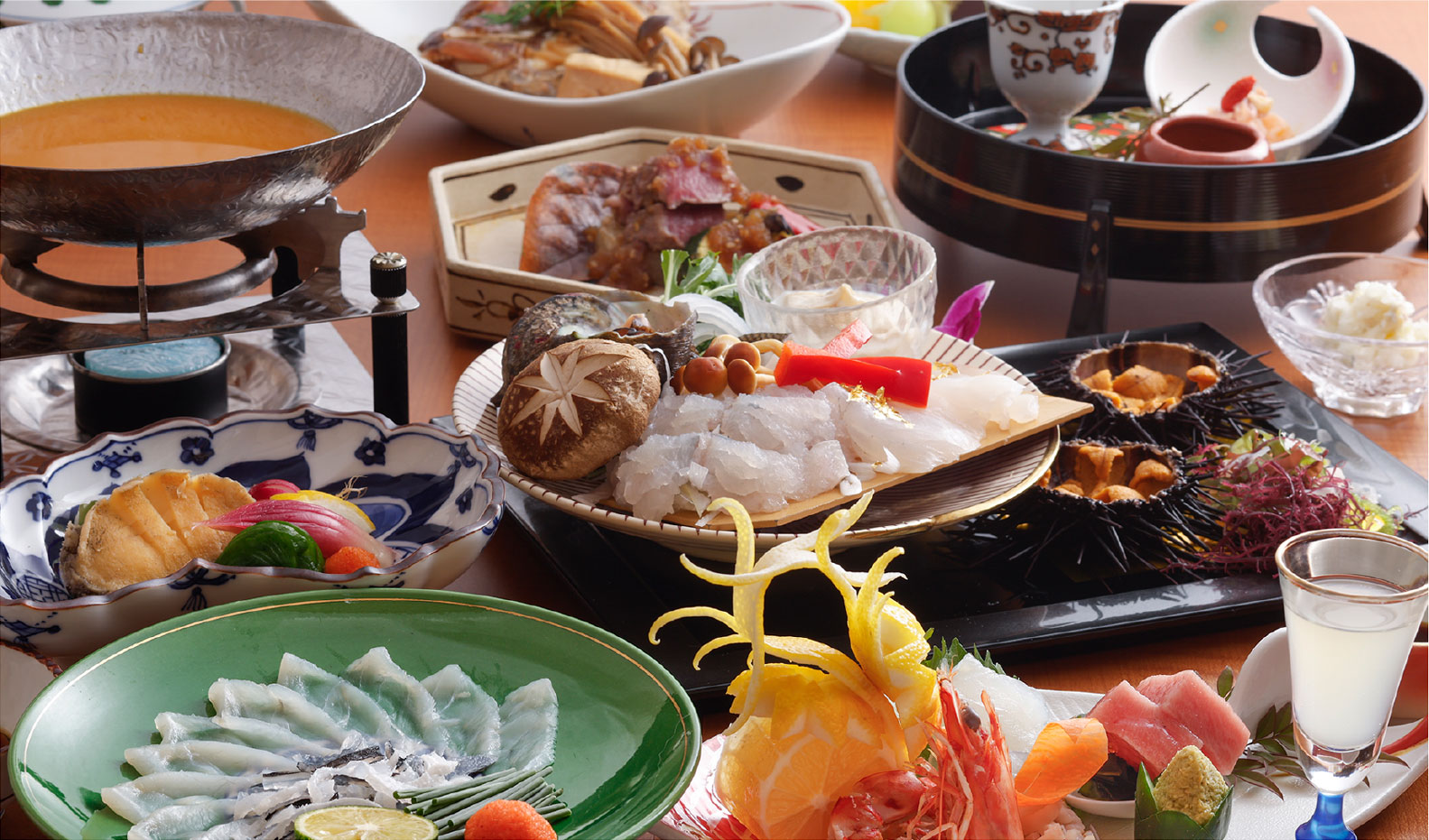 湯田温泉 ユウベルホテル松政/長州海鮮うにしゃぶ/海宝しゃぶ会席プラン ～長州海鮮うにしゃぶと海の幸、和牛ステーキの豪華会席をご堪能下さい～