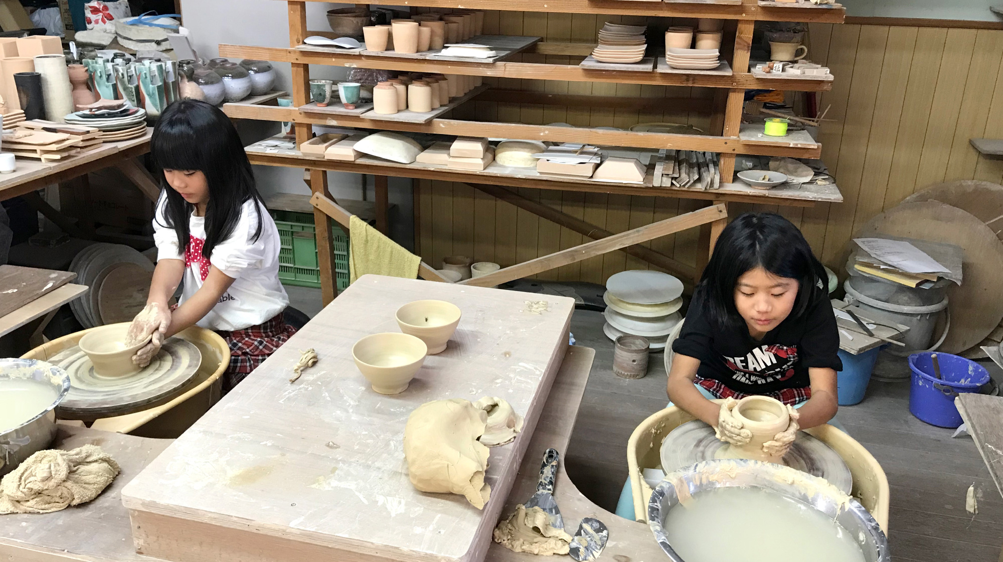 萩燒輪盤・手工成形製作體驗及彩繪體驗