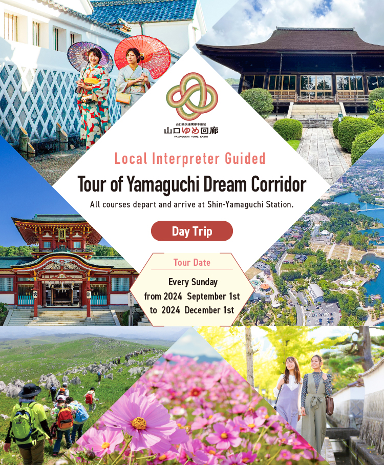 Local Interpreter Guided | Tour of Yamaguchi Dream Corridor | Day Trip | Tour Date |  Every Sunday from 2024  September 1st to  2024  December 1st